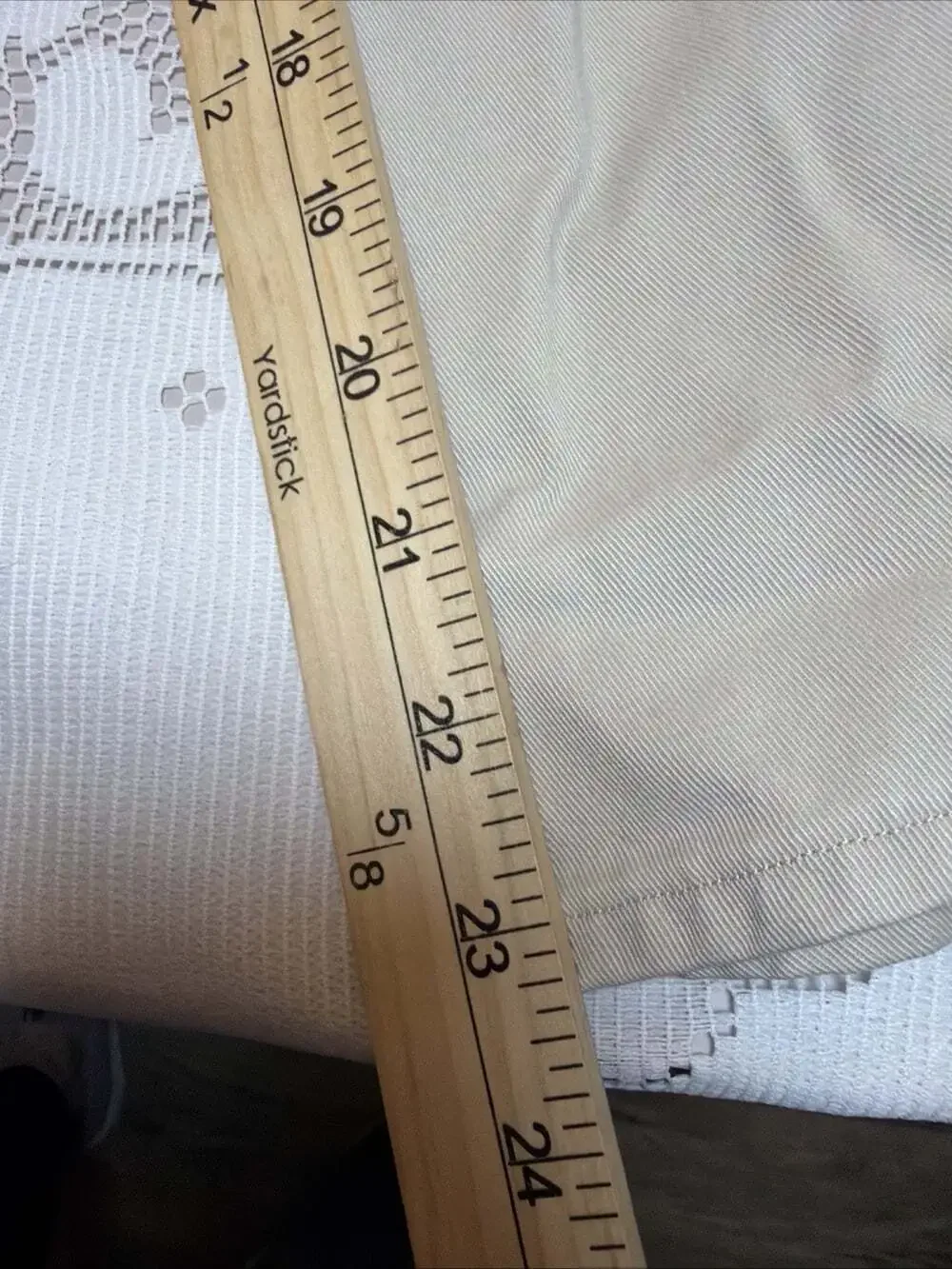 Coldwater Creek Womens Beige Elastic Waist Straight Leg Pants 20W/ W34”/L24”
